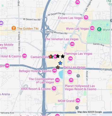google maps caesars palace